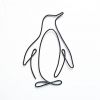 Penguin wire silhouette 