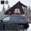 New design Triangular rooftop tent with luggage bar