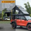 New design Triangular rooftop tent with luggage bar