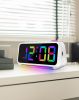 Alarm Clock for Bedroom, RGB Colorful Digital Clock, with Night Light, USB Charger Port, Extra Loud, 6.4 Inch Small Desk Clocks for Kids Boys Girls Teens Room Bedside DÃƒÂ©cor-TX5