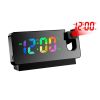 Projection Digital Alarm Clock for Bedroom LED Alarm Clock for Bedrooms with USB Charger Port, 12/24H, DST, Snooze, Mirror LED Loud Alarm Clockâ��SA03
