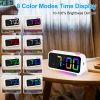 Alarm Clock for Bedroom, RGB Colorful Digital Clock, with Night Light, USB Charger Port, Extra Loud, 6.4 Inch Small Desk Clocks for Kids Boys Girls Teens Room Bedside DÃ©cor-TX5