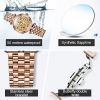 Oupinke 3175 Fashion Skeleton Sapphire Diamonds Crystal Luxury Brand  Women Mechanical Watch Elegant Ladies Watch