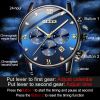 OLEVS Brand 2868 Men Quartz WristWatch Water Resistant Stainless Steel Analog Diamond Luxury Watch For Men Made In Shen Zhen