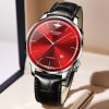 Oupinke 3269 Imported Mechanical Movement Boss Men Wrist Luxury Automatic Genuine Leather Watches