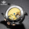 Oupinke 3186 Top Grade Luxury Brand  Men Watches Tourbillon Automatic Self Wind Male Business Genuine Leather Mechanical Watch