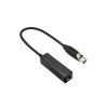 XLR Female to RJ45, 8p3c Black Round Unshielded