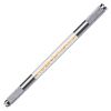 3D Eyebrow Tattoo Makeup Tool,Double Sided Crystal Transparent Aluminum Manual Microblading Pen for Permanent Makeup