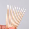 Disposable Wooden Cotton Swab 7CM Single Pointed Head Cotton Swab for Tattoo and Microblading for Makeup