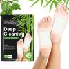 Bamboo Charcoal and Wormwood Deep Cleansing Detox Foot Patches Body Cleansing Pads To Remove Toxins