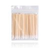 Disposable Wooden Cotton Swab 7CM Single Pointed Head Cotton Swab for Tattoo and Microblading for Makeup