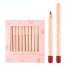 12 Colors Matte Lip Liner and Lipstick Set,Velvet Matte Nude Pink Long Lasting Creamy Lip Liner Pencil