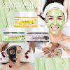 Deep Pore Cleansing Facial & Body Mask,Moisturizing Replenishing Natural Calcium Bentonite Clay Mask for Blackheads and Pores