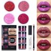 Glitter Liquid Lipstick Long Lasting Lip Set Kit Glossy Metallic Shimmer Waterproof Lipstick Lip Gloss for Women