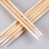 Disposable Wooden Cotton Swab 7CM Single Pointed Head Cotton Swab for Tattoo and Microblading for Makeup