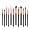 12pcs Eyeshadow Brush Set for Travel,Rose Gold Makeup Brushes Set with Soft Synthetic Hairs