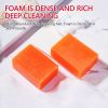 Skin Lightening Fairness and Moisturizing Orange Kojic Acid Facial Beauty Soap for Face and Body for Dark Spot