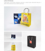 Custom paper bag shoping bag takeaway bag takeout bag customized kraft paper bag