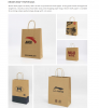 Custom paper bag shoping bag takeaway bag takeout bag customized kraft paper bag