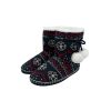 New fashion soft comfortable christmas pom-pom knit boots winter for women indoor booties