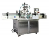 KEFAI factory low price automatic four head servo piston pump liquid detergent bottle filling capping labeling machine