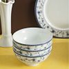 OEM Porcelain Blue flower A01 pattern Dinnerware Tableware Sets with 8 or 11 items made in Viet Nam wholesale manufacturer
