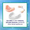 Retainer Cleaner Tablets Invisalign Cleaner Remove Odors Discoloration Stains and Plaque , Denture Cleaner for Retainers and Mouth Guards Denture Bath Fresh Mint