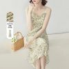 MARIELLA BURANI suspender floral dress female 2023 summer dress new super fairy French small fresh chiffon sweet skirt tide.