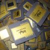 Intel Pentium Pro Ceramic/CPU Processor Scrap with Gold Pins for sale