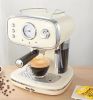 Meow/Full semi-automatic espresso machine household small milk foam machine one retro mini