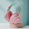 Gradual change in color Bluetooth headset Headset for mobile phone wireless gaming gift headset Foldable headphones