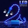 Streamer Data Cable Magnetic Mobile Phone Charging Cable with Stylish and Cool Breathing Light