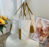 Literary and artistic vintage canvas bag carrying oblique bag, water cup set, milk tea breakfast bag, environmentally friendly cotton canvas