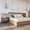 Hotel Furniture Bedroom Set Hot Selling Luxury Wooden Bed Frame Furniture Unique Design With Headboard Nightstands