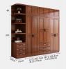 New Chinese style solid wood wardrobe