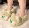 Dudu cat winter cotton slippers Women's bag heel warm shoes indoor home fluffy slippers