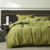Best Selling Deep Green cotton 300 TC King Size Bedsheet With 2 Pillow Covers Plain Bedsheet Set For Home & Hotel Use