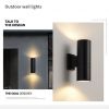 Waterproof Wall Light up down spotlight Modern Garden led Outdoor wall lamp for Garden Door Gate Corridor Fence Post