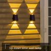 LED Solar Wall lamp Garden Outdoor Waterproof Wall Lights Courtyard Decoration Villa Exterior Wall Washing Lights