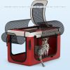 Bello bl09 dog/cat pet stroller, outdoor cart with detachable basket front wheel rotates 360 degrees