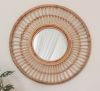 Wall Rattan Mirror Home Decoration Wall Mirror Mirror Furniture Vietnam Manufacturer Woven Handicrafts FBA Amazon