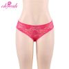 P5178 Stylish Open Crotch Lace Mature Sexy Women Transparent Plus Size Panties Underwear