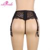 P5206 Hot Floral Lace High Waist Good Quality Erotic Lingerie Womens Sexy Underwear Garter Panties