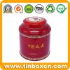 Round tea tin box