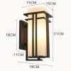 Hot sale 110V 220V Modern Outdoor Exterior Linear Strip Wall Lamp 3000K Warm White Garden Sconce LED Wall Light