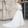 Puffy Long Sleeves High Neck Lace Muslim Bridal Gown Wedding Dresses