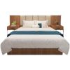 Best Selling 5 Star Hotel Bedroom Furniture Wooden Simple Modern Single Bed Set