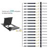 19" LCD KVM Switch 16 Port VGA + 16-pack Cables, MT-VIKI 1U Rack KVM Console Drawer, 19 Inch LCD KVM Switch