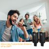 Wireless XLR Microphone Transmitter and Receiver 250ft, UHF Wireless Microphone System