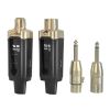Wireless XLR Microphone Transmitter and Receiver 250ft, UHF Wireless Microphone System